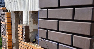 Фасады домов из кирпича в Королев: качественная кладка от 1151 рублей