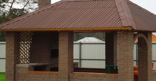 Беседка из кирпича под ключ в Королев цена от 3243 рублей - Строй-Крл