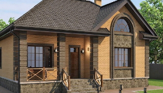 Проекты одноэтажных домов из кирпича | Строй-Крл - Королев от 3662 рублей